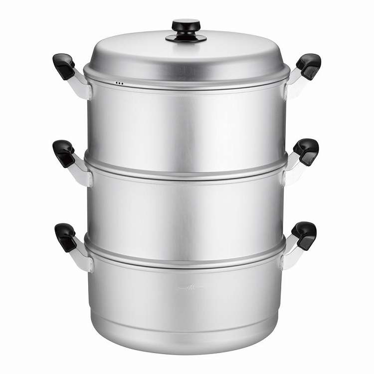 アルマイト スチームクッカー 33cm 二重(代引不可)【送料無料】