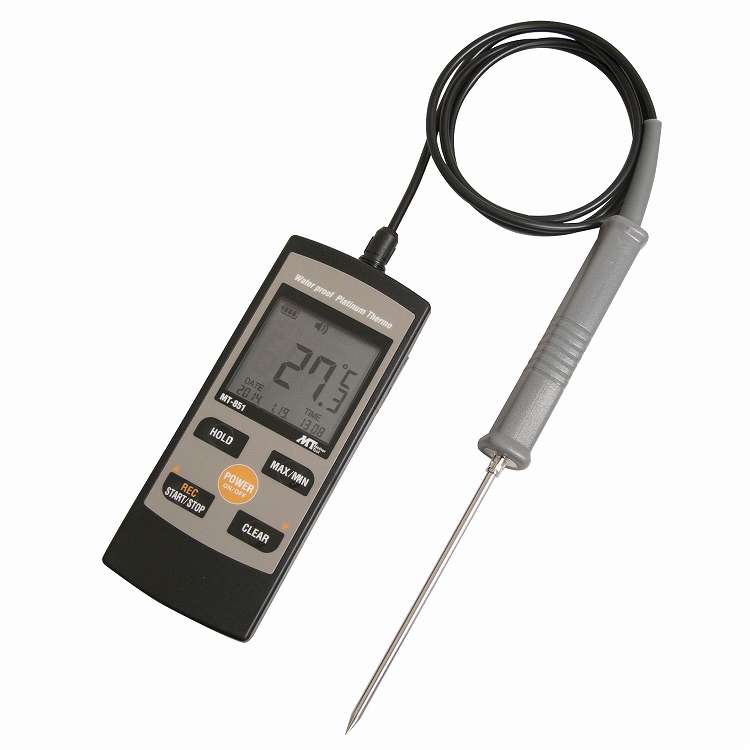 白金デジタル防水温度計 MT-851 標準センサー付(代引不可)【送料無料】|リコメン堂ホームライフ館