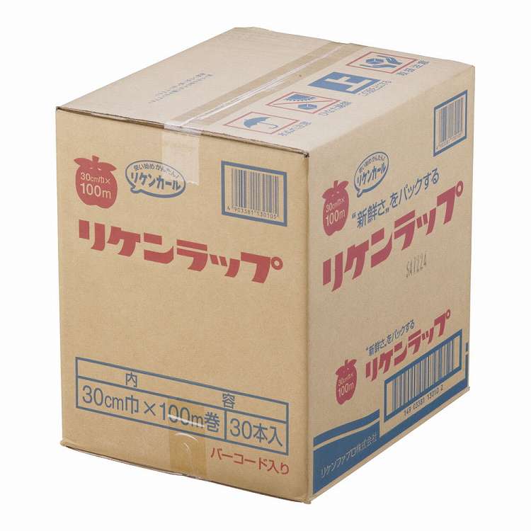 リケンラップ 幅30cm×100m ケース単位30本入(代引不可)【送料無料】