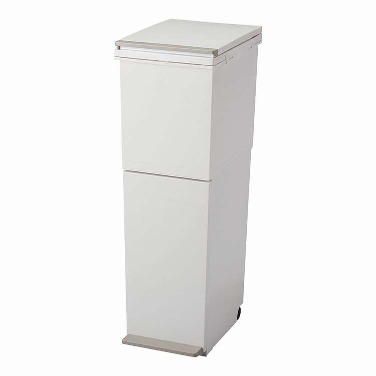 分別ペダル 2段スリム 38L ホワイト(代引不可)【送料無料】