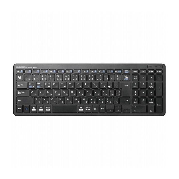 エレコム 無線薄型コンパクトキーボード TK-FDP099TBK(代引不可)【送料無料】
