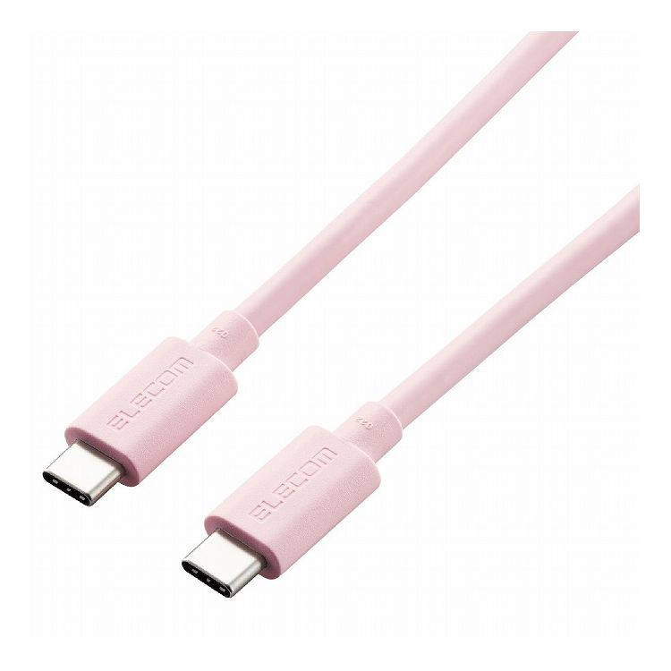 TypeCケーブル C to C USB4 80cm ピンク USB4-APCC5P08PN エレコム(代引不可)【送料無料】【メール便（ネコポス）】