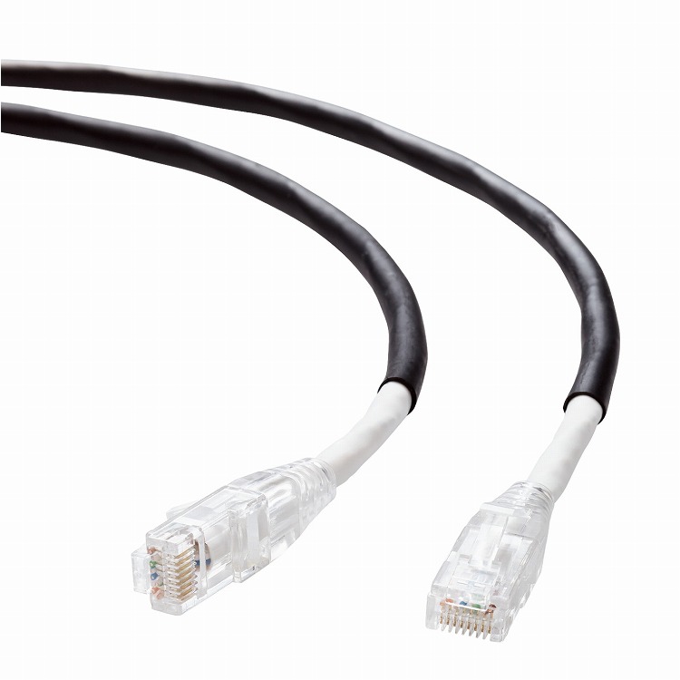 エレコム ELECOM LANケーブル CAT6A 50m 屋外用 PoE++ 対応 高速 10Gbps ストレート 耐候性 雨・日光に強い イーサネットケーブル RJ45 RoHS指令準拠 ブラック(代引不可)【送料無料】|リコメン堂ホームライフ館