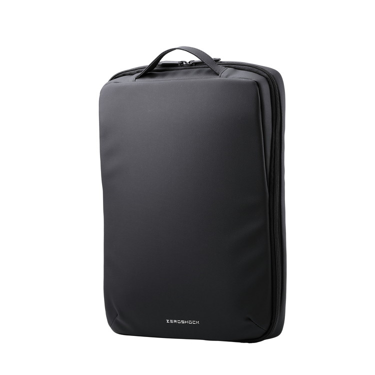 パソコンケース 14インチ ハンドル付 縦型 PCバッグ 衝撃吸収 ~14インチ MacBook Chromebook Lenovo など 収納可 ZEROSHOCK ブラック(代引不可)【送料無料】