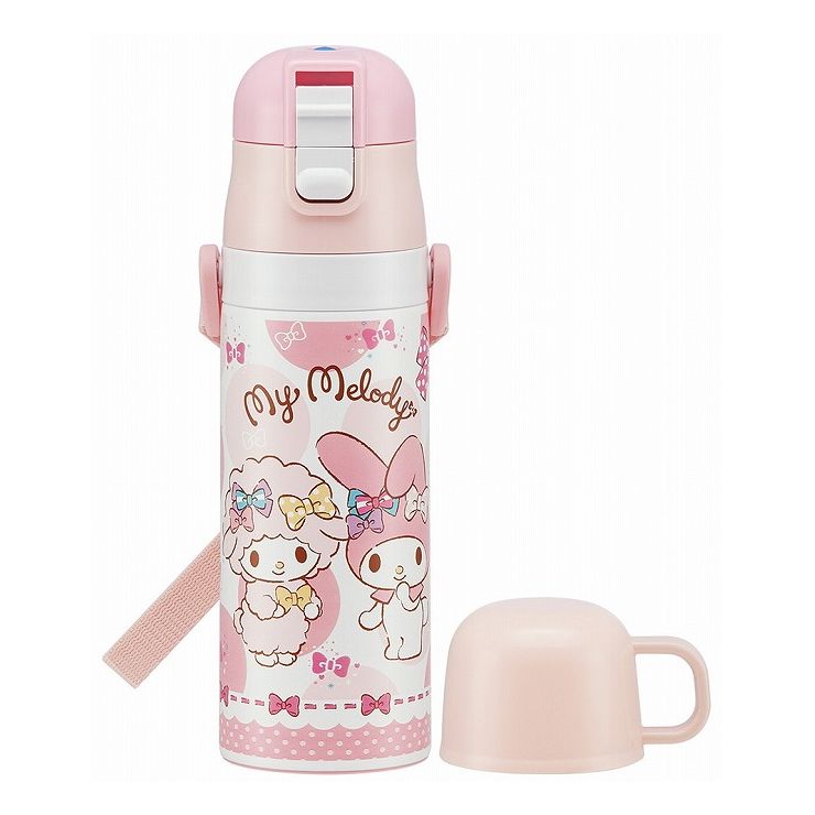 楽天市場 正規販売店 スケーター 超軽量2wayステンレス水筒 直飲み コップ マイメロディときめきリボン 430ml Skdc4 リコメン堂ホームライフ館