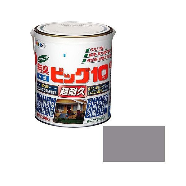 アサヒペン AP 水性ビッグ10多用途 1.6L 225ライトグレー【送料無料】