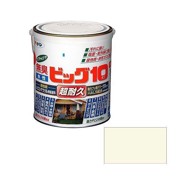 アサヒペン AP水性ビッグ10多用途 1.6L 219ミルキーホワイト【送料無料】