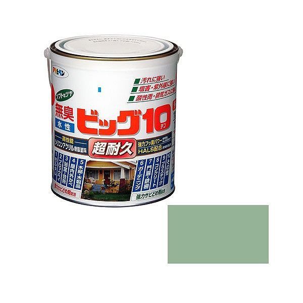 アサヒペン AP 水性ビッグ10多用途 1.6L 229モスグリーン【送料無料】