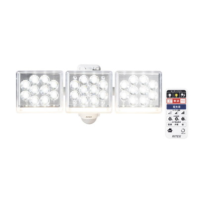 ムサシ LED-AC3045 12Wx3灯リモコン付センサー(代引不可)【送料無料】｜リコメン堂ホームライフ館