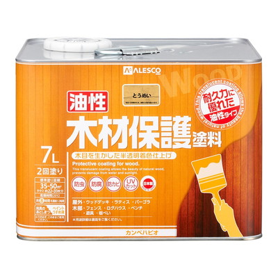 カンペハピオ 油性木材保護塗料 とうめい 7L #00247644001070(代引不可)【送料無料】｜リコメン堂ホームライフ館