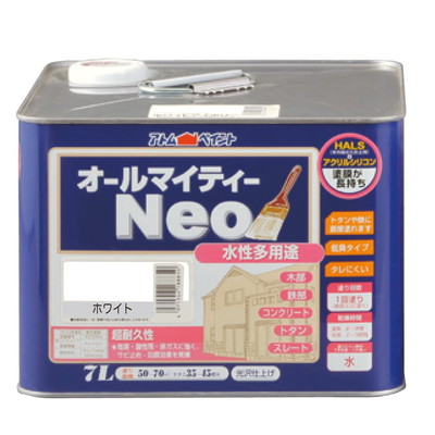 アトムサポート 水性オールマイティーネオ7Lホワイト(代引不可)【送料無料】｜リコメン堂ホームライフ館