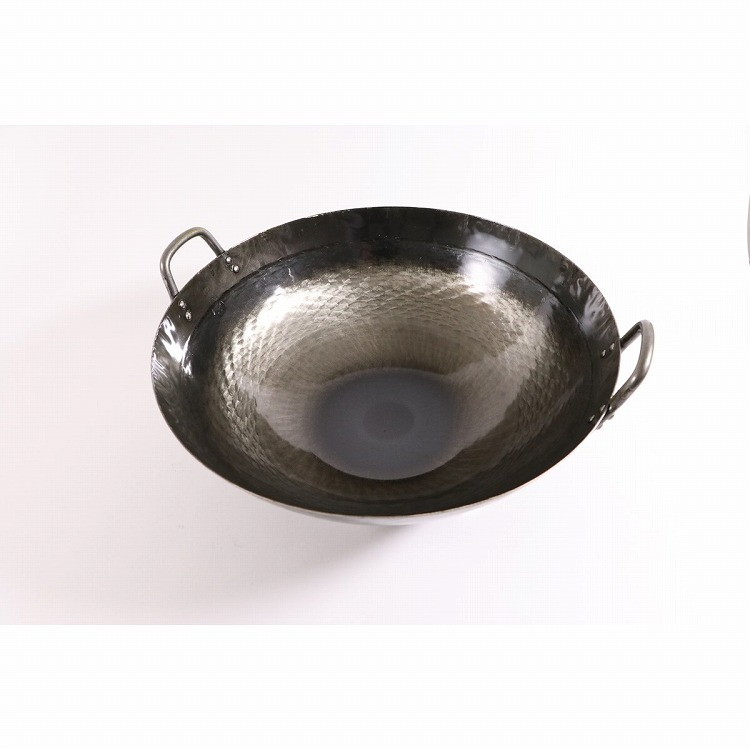 カンダ 鉄打出四川鍋 36cm #001018(代引不可)【送料無料】
