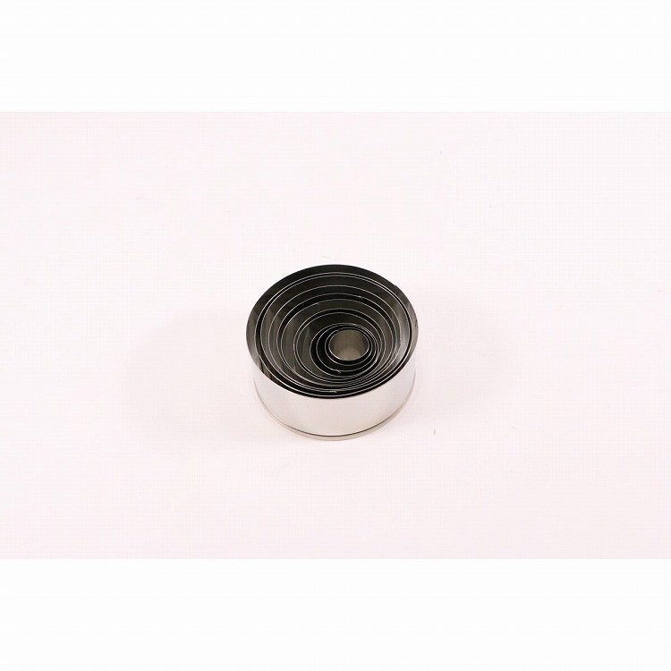 カンダ 18-8パテ抜12PC入(缶入)丸型 #082001(代引不可)【送料無料】