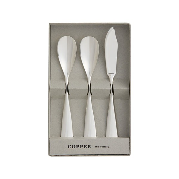 COPPER the cutlery アイスクリームスプーン×2本&バターナイフ×1 3pcセット CIB-3SVmi(代引不可)【送料無料】