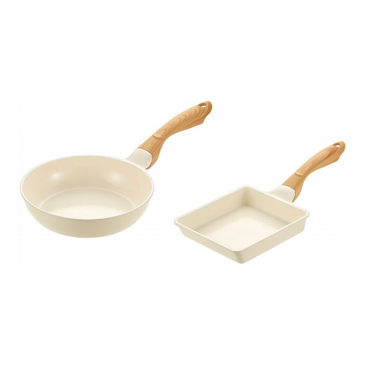 よこやま フライパン20cm&玉子焼き15×18cm VLIH-1001S(代引不可)【送料無料】