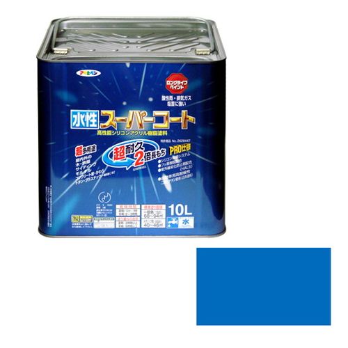 アサヒペン 多用途-水性スーパーコート 10L-ソライロ【送料無料】