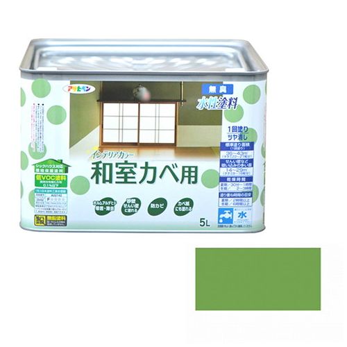 アサヒペン NEWインテリアカラー和室壁 5L-ウジイロ【送料無料】