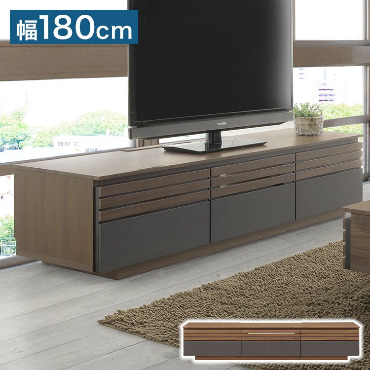 テレビ台 セラミック調 完成品 幅180 奥行40 高さ35 ローボード テレビラック リビング 収納 木製 42インチ 32インチ 52インチ 一人暮らし おしゃれ(代引不可)【送料無料】｜リコメン堂ホームライフ館