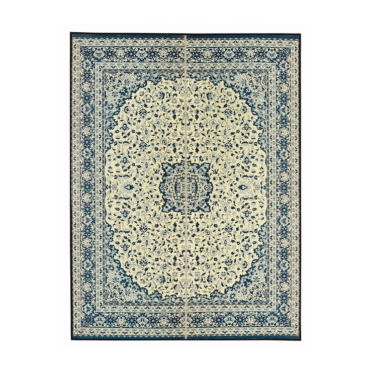 い草センターラグ(裏貼り) コンチェルト 約191×250cm BL(代引不可)【送料無料】