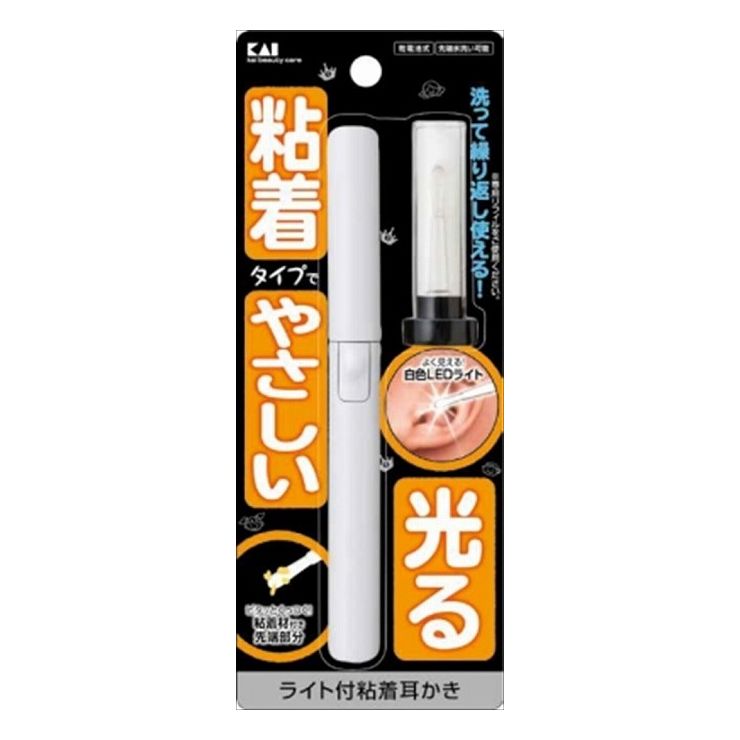 6個書き割り 貝印 KQ0292点火装置付ねばり着く耳かき(代引不可)【貨物輸送無料】