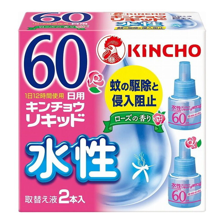 【単品14個セット】 2P水性キンチョウリキッド60日ローズの香り替液 大日本除虫菊株式会社(代引不可)【送料無料】