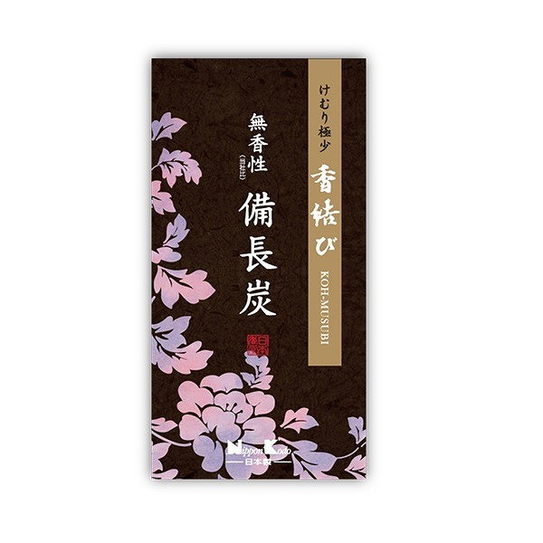 【9個セット】日本香堂 香結び 無香性備長炭 バラ詰(代引不可)【送料無料】