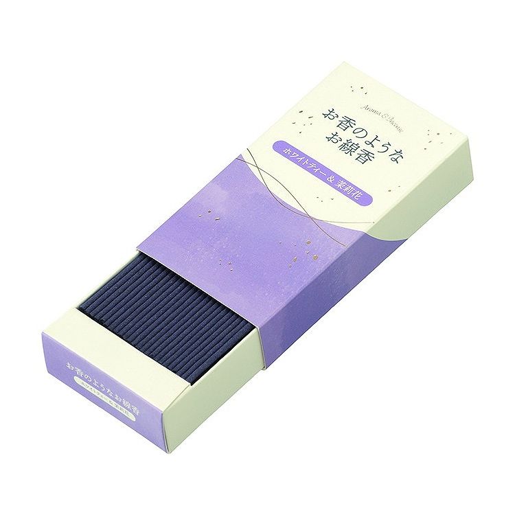 【単品21個セット】 カメヤマ お香のようなお線香 ホワイトティ&ジャスミン(代引不可)【送料無料】|リコメン堂ホームライフ館