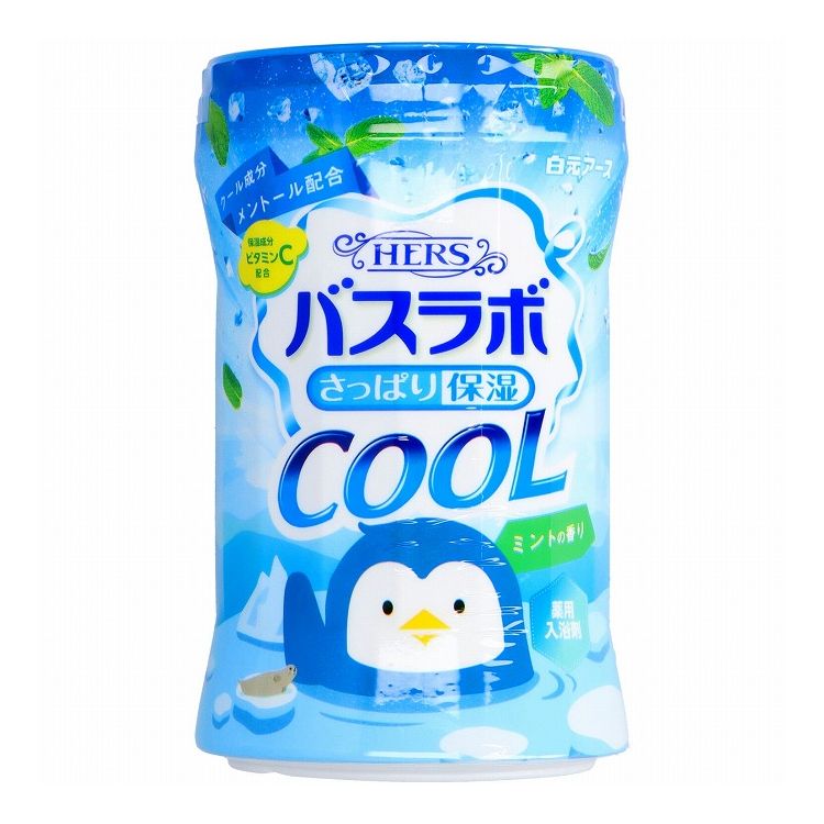 【単品18個セット】 白元アース HERSバスラボボトルクール ミントの香り 500g(代引不可)【送料無料】