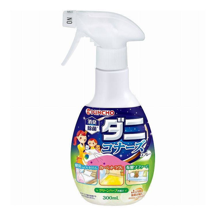 【単品12個セット】 大日本除虫菊 ダニコナーズスプレーV300ML(代引不可)【送料無料】