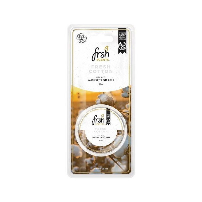 【単品15個セット】 フレッシュセンツ ゲルポット フレッシュコットン 2.5oz(代引不可)【送料無料】
