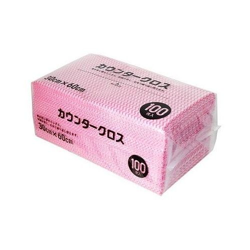 【単品6個仕掛ける】 大和物産 カウンタ差し交わす 100枚 サクラ色 ふきん 一覧表拭き 大電気容量 新生きて行く 助けになるグッズ(代引不可)【貨物輸送無料】