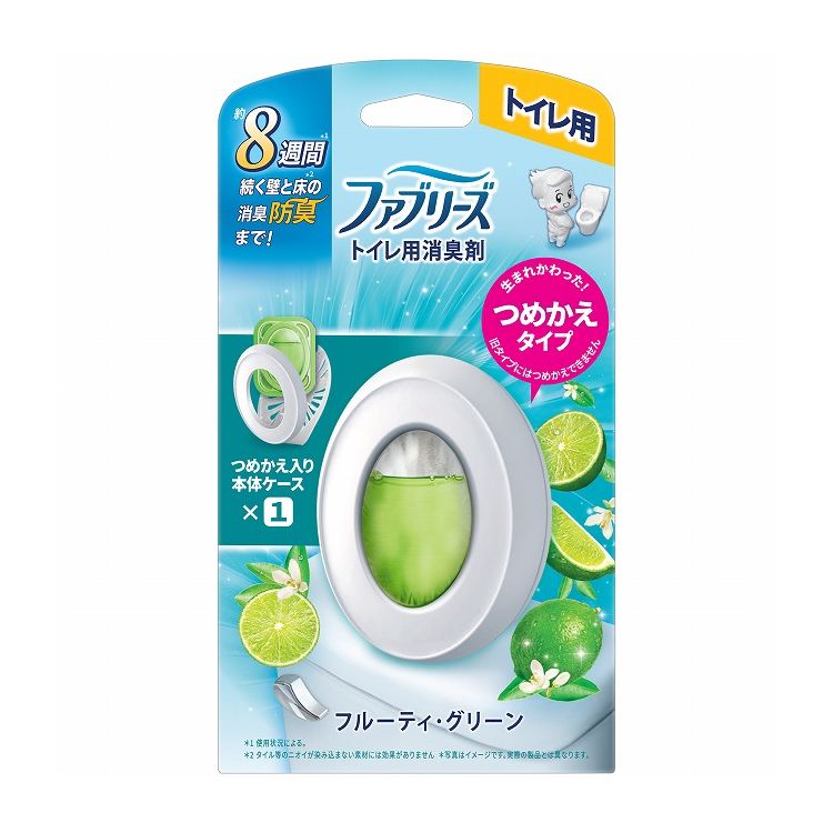 【単品18個セット】ファブリーズトイレ用消臭剤フルーティ・グリーン本体(代引不可)【送料無料】
