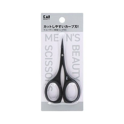 【単品15個セット】 KQ1837 マユハサミ 樹脂リング付 チタンブラック 貝印(代引不可)【送料無料】｜リコメン堂ホームライフ館