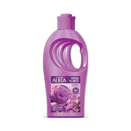 【単品12個セット】 トイレタリージャパン 香りサフロン 柔軟剤 AURA生花カプセル ジャスミンムスク 本体 柔軟剤 ハーバルフローラル 洗濯 大容量 韓国(代引不可)【送料無料】｜リコメン堂ホームライフ館