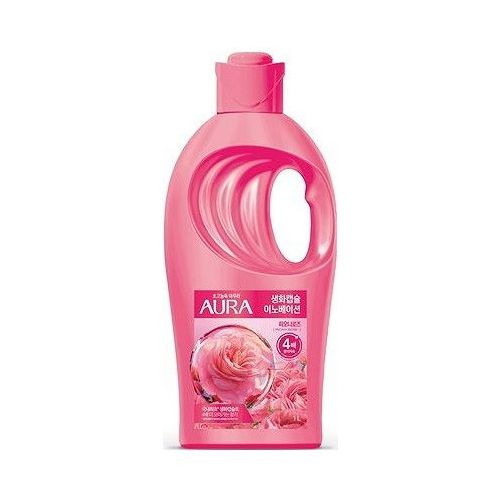 【単品10個セット】 トイレタリージャパン 香りサフロン 柔軟剤 AURA生花カプセル ピオニーローズ 本体 柔軟剤 ハーバルフローラル 洗濯 大容量 韓国(代引不可)【送料無料】