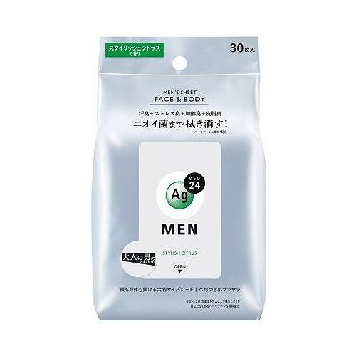 【単品16個セット】 ファイントゥデイ エージー24メン メンズシート フェイス&ボディ(スタイリッシュシトラス) デオドラントシート 男性用デオドラント 持ち運び フェイスシート ボディシート(代引不可)【送料無料】