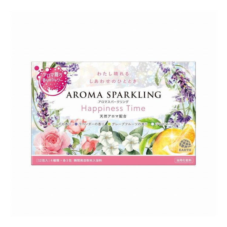 【単品20個セット】 アロマスパークリング Happiness Time 30g&times;12包 バスクリン(代引不可)【送料無料】｜リコメン堂ホームライフ館