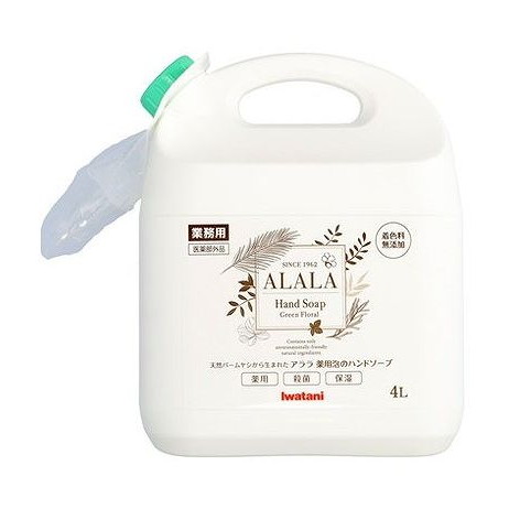 【単品6個セット】 アララ 薬用泡のハンドソープ業務用4L 岩谷産業(代引不可)【送料無料】