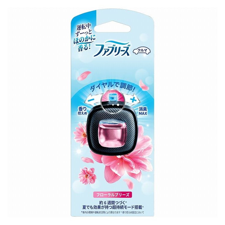 【単品15個セット】 ファブリーズ イージークリップフローラルブリーズ 芳香剤 車用 P&Gジャパン(代引不可)【送料無料】