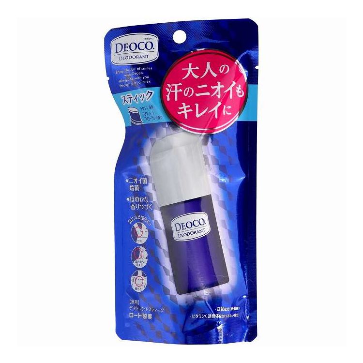 【単品20個セット】 ロート製薬 デオコ 薬用デオドラントスティック(代引不可)【送料無料】