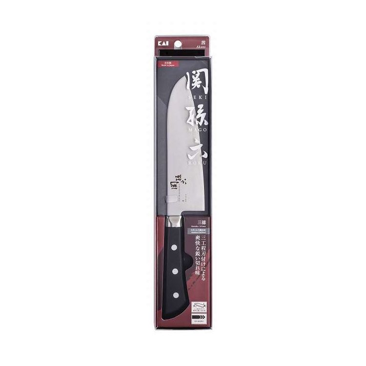 【単品7個セット】 関孫六 茜 三徳165mm 貝印(代引不可)【送料無料】|リコメン堂ホームライフ館