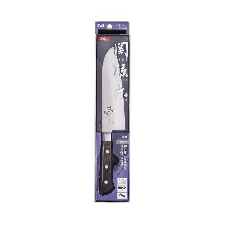 【単品7個セット】 関孫六 べにふじ 三徳165mm 貝印(代引不可)【送料無料】｜リコメン堂ホームライフ館 26,596円