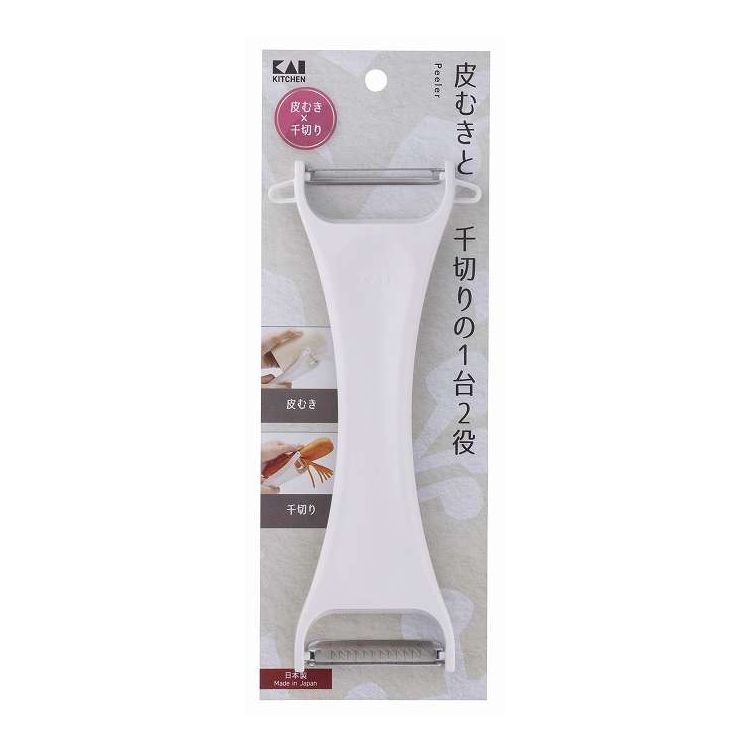 【単品20個セット】 KK 両用ピーラー 皮むき&千切り 貝印(代引不可)【送料無料】