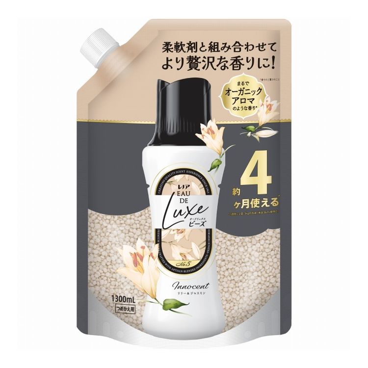 【単品6個セット】 P&Gジャパン レノアオードリュクスアロマジュエルイノセントリリー&ジャスミンの香りつめかえ用超特大サイズ 1300mL(代引不可)【送料無料】｜リコメン堂ホームライフ館