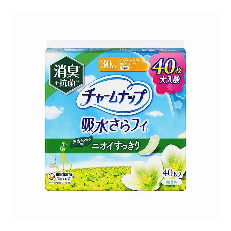 【単品4個セット】 ユニ・チャーム チャームナップ安心の少量用消臭タイプ40枚(代引不可)【送料無料】