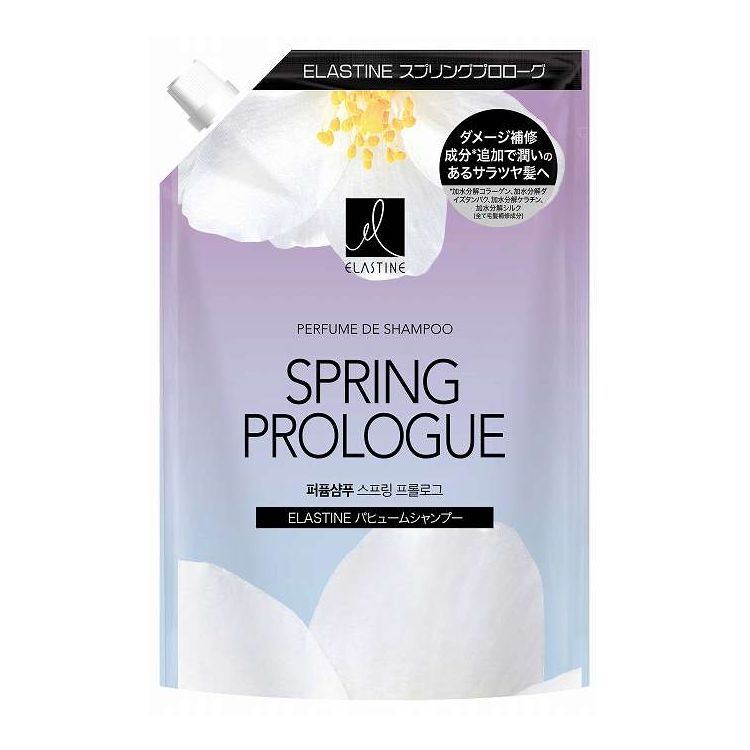 【単品9個セット】 トイレタリージャパン エラスティン Nパヒュームシャンプー スプリングプロローグ つめかえ用 350mL(代引不可)【送料無料】