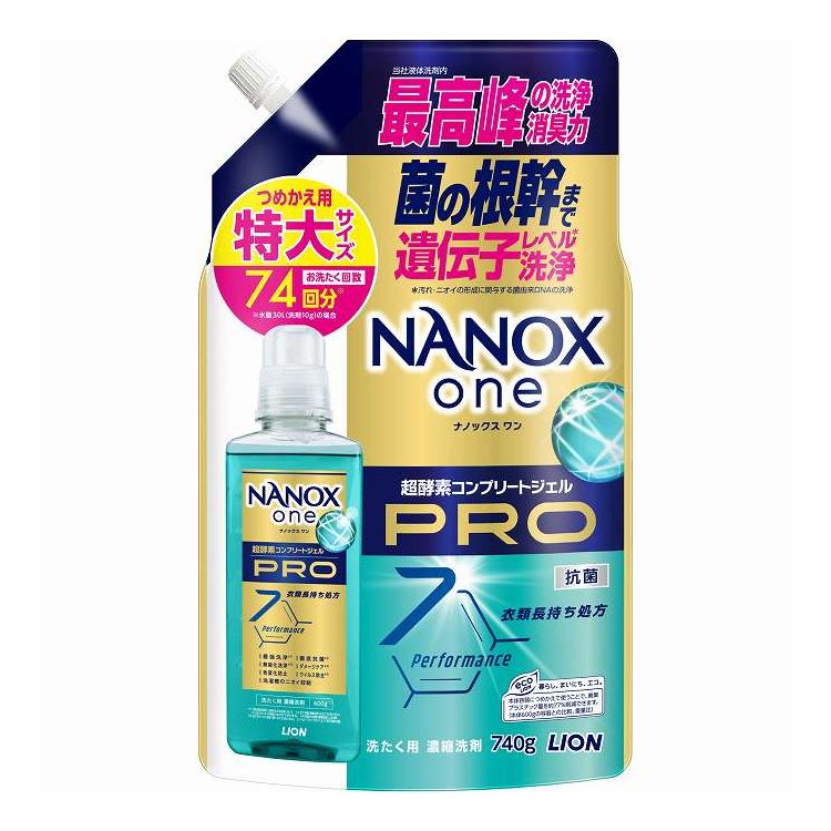 【単品12個セット】 ライオン NANOX one(ナノックスワン) PRO つめかえ用特大(代引不可)【送料無料】|リコメン堂ホームライフ館
