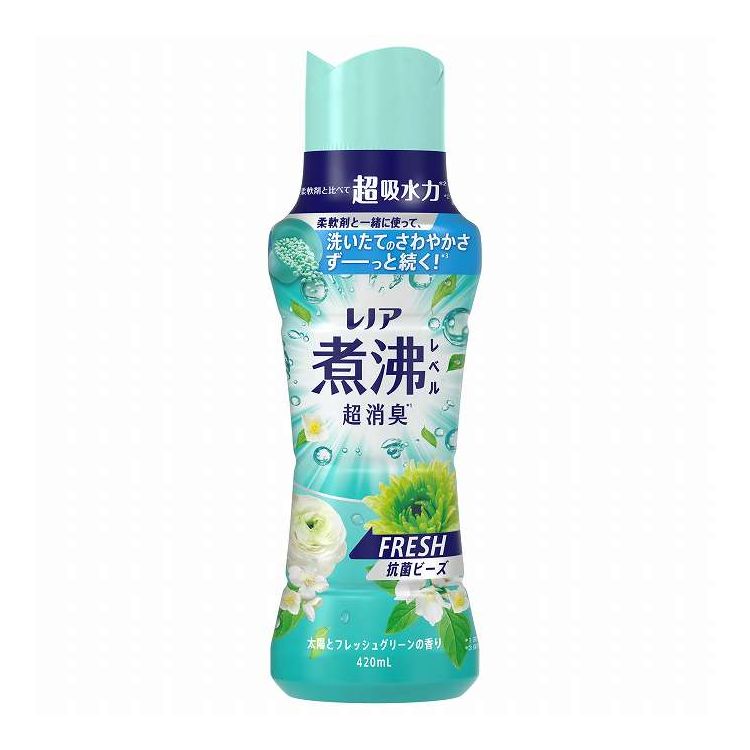 【単品14個セット】 P&Gジャパン レノア煮沸レベル消臭 ビーズみずみずしく香るフレッシュグリーンの香り本体 420mL(代引不可)【送料無料】