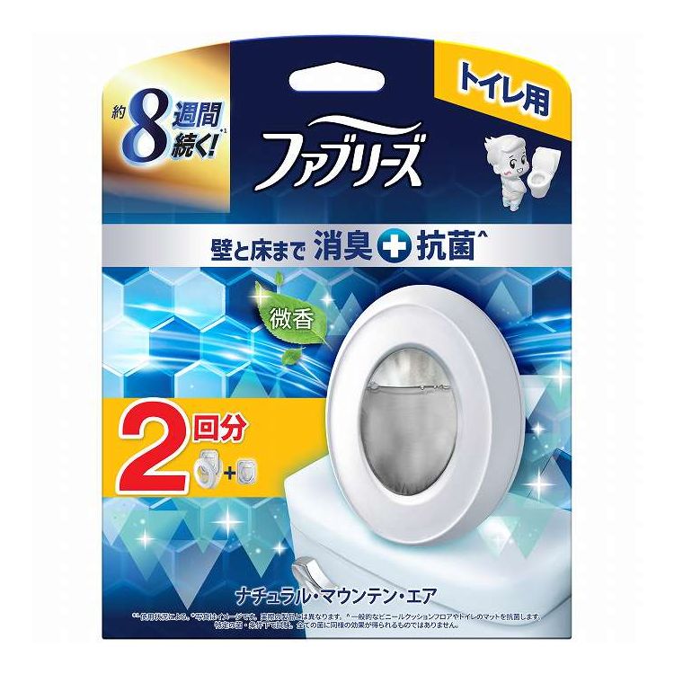 【単品12個セット】 P&Gジャパン ファブリーズトイレ用消臭剤プレミアムシリーズ+ ナチュラルマウンテンエア本体+つめかえ1個パック(代引不可)【送料無料】