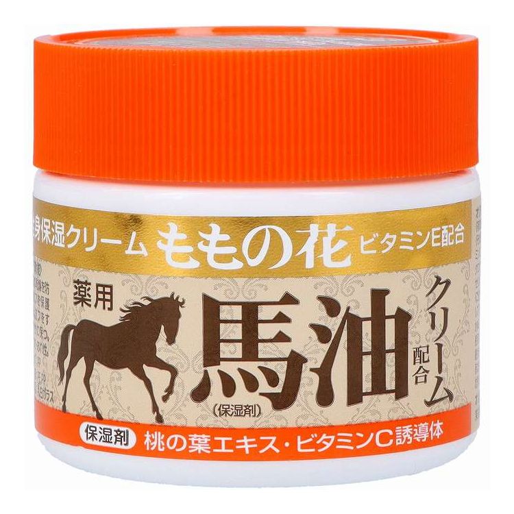 【単品14個セット】 オリヂナル ももの花馬油クリーム 70G(代引不可)【送料無料】|リコメン堂ホームライフ館